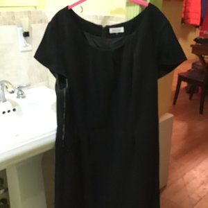 Calvin Klein Short-Sleeved Jersey Little Black Dress.  Size 22W.